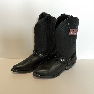 Women’s Black Masterson’s Western Cowboy Boots with Bootlets